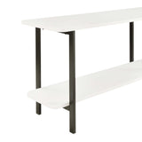 Celine Side Table Console in White - Ornate Home