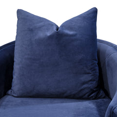 Celine Silver/Indigo Accent Chair - Ornate Home