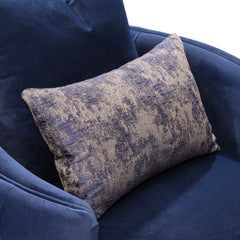 Celine Silver/Indigo Accent Chair - Ornate Home