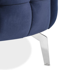 Celine Silver/Indigo Accent Chair - Ornate Home