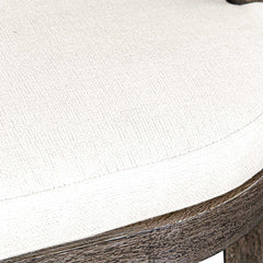 Cellini Weathered Gray/White Outdoor Counter Stool - Ornate Home