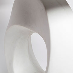Celtica White Resin Ring-Shaped Base Table Lamp