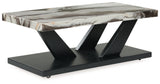 Cendill Dark Brown/White/Black Occasional Table Set (Set of 3) (Online Special Price) - Ornate Home