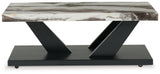 Cendill Dark Brown/White/Black Occasional Table Set (Set of 3) (Online Special Price) - Ornate Home