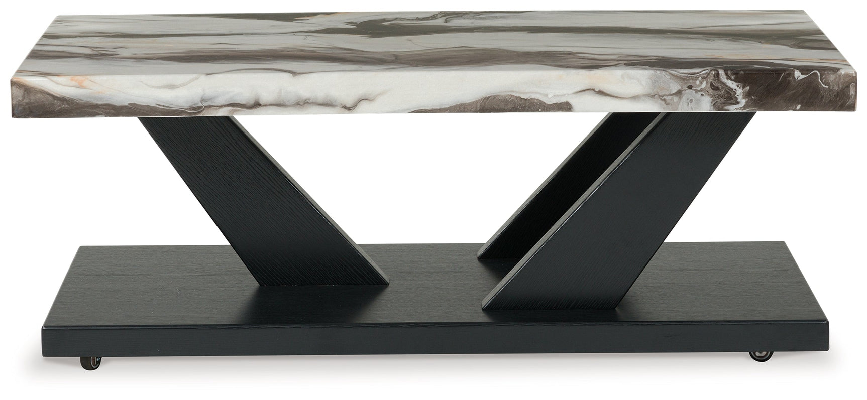 Cendill Dark Brown/White/Black Occasional Table Set (Set of 3) (Online Special Price) - Ornate Home