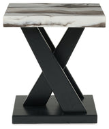 Cendill Dark Brown/White/Black Occasional Table Set (Set of 3) (Online Special Price) - Ornate Home