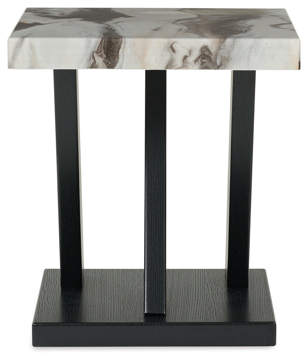 Cendill Dark Brown/White/Black Occasional Table Set (Set of 3) (Online Special Price) - Ornate Home