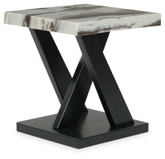 Cendill Dark Brown/White/Black Occasional Table Set (Set of 3) - Ornate Home