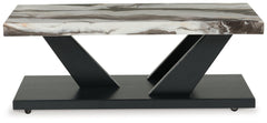 Cendill Dark Brown/White/Black Occasional Table Set (Set of 3) - Ornate Home