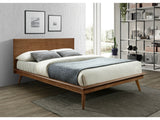 Cenova Brown Queen Platform Bed - Ornate Home