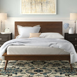 Cenova Brown Queen Platform Bed - Ornate Home