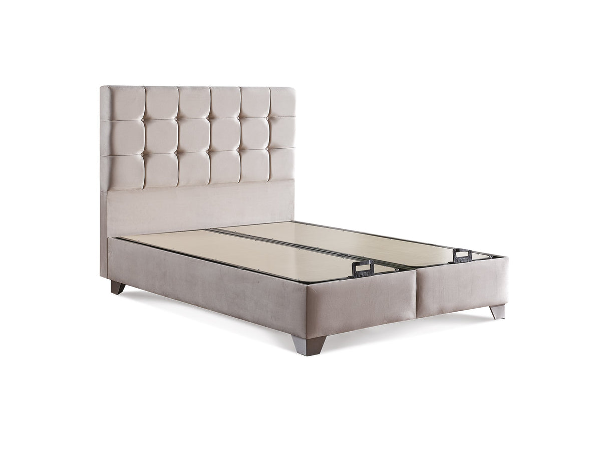 Cenova Cream Storage Bed With Headboard - Ornate Home