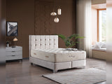 Cenova Cream Storage Bed With Headboard - Ornate Home