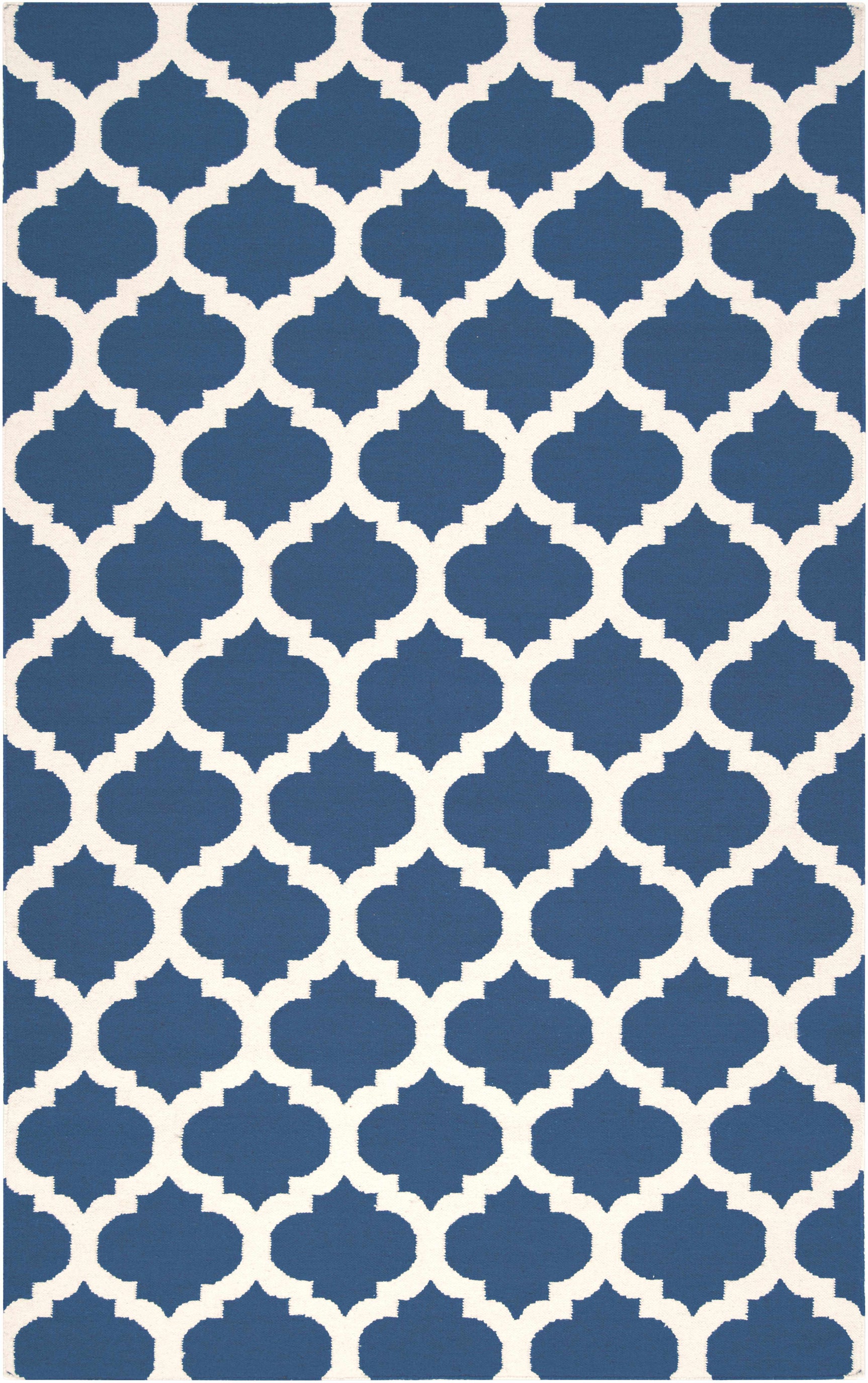 Centenary Navy Wool Area Rug - Clearance - Ornate Home