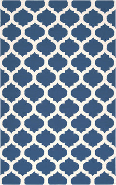 Centenary Navy Wool Area Rug - Clearance - Ornate Home