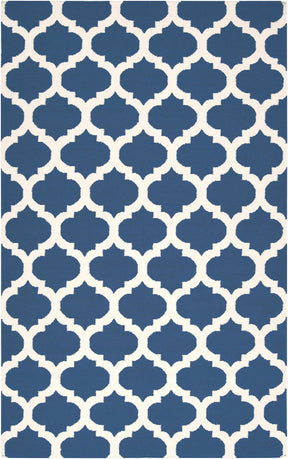Centenary Navy Wool Area Rug - Clearance - Ornate Home