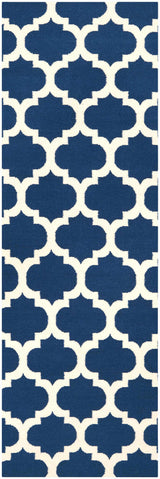 Centenary Navy Wool Area Rug - Clearance - Ornate Home