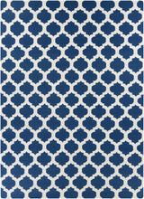 Centenary Navy Wool Area Rug - Clearance - Ornate Home