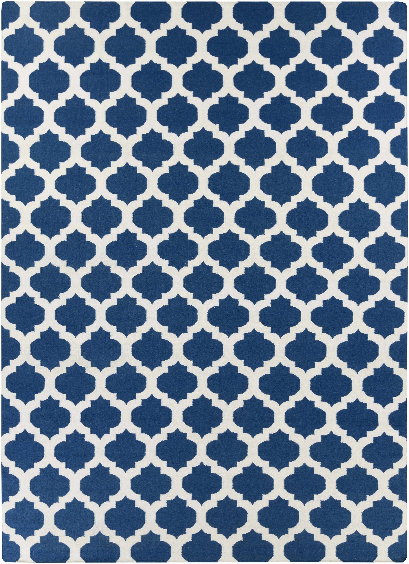 Centenary Navy Wool Area Rug - Clearance - Ornate Home