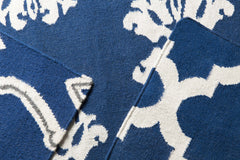 Centenary Navy Wool Area Rug - Clearance - Ornate Home