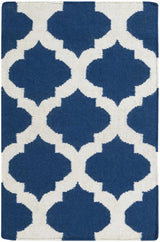 Centenary Navy Wool Area Rug - Clearance - Ornate Home