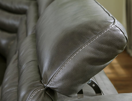 Center Line Dark Gray 6-Piece Power Reclining Sectional - Ornate Home