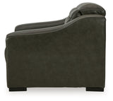 Center Line Dark Gray Power Recliner - Ornate Home