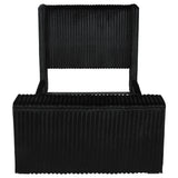 Centergrove Black Upholstered Queen Wingback TV Bed - Ornate Home