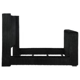 Centergrove Black Upholstered Queen Wingback TV Bed - Ornate Home