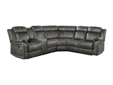 Centeroak Brown 3-Piece Reclining Sectional - Ornate Home