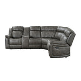 Centeroak Brown 3-Piece Reclining Sectional - Ornate Home