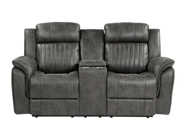 Centeroak Brown Double Reclining Loveseat - Ornate Home