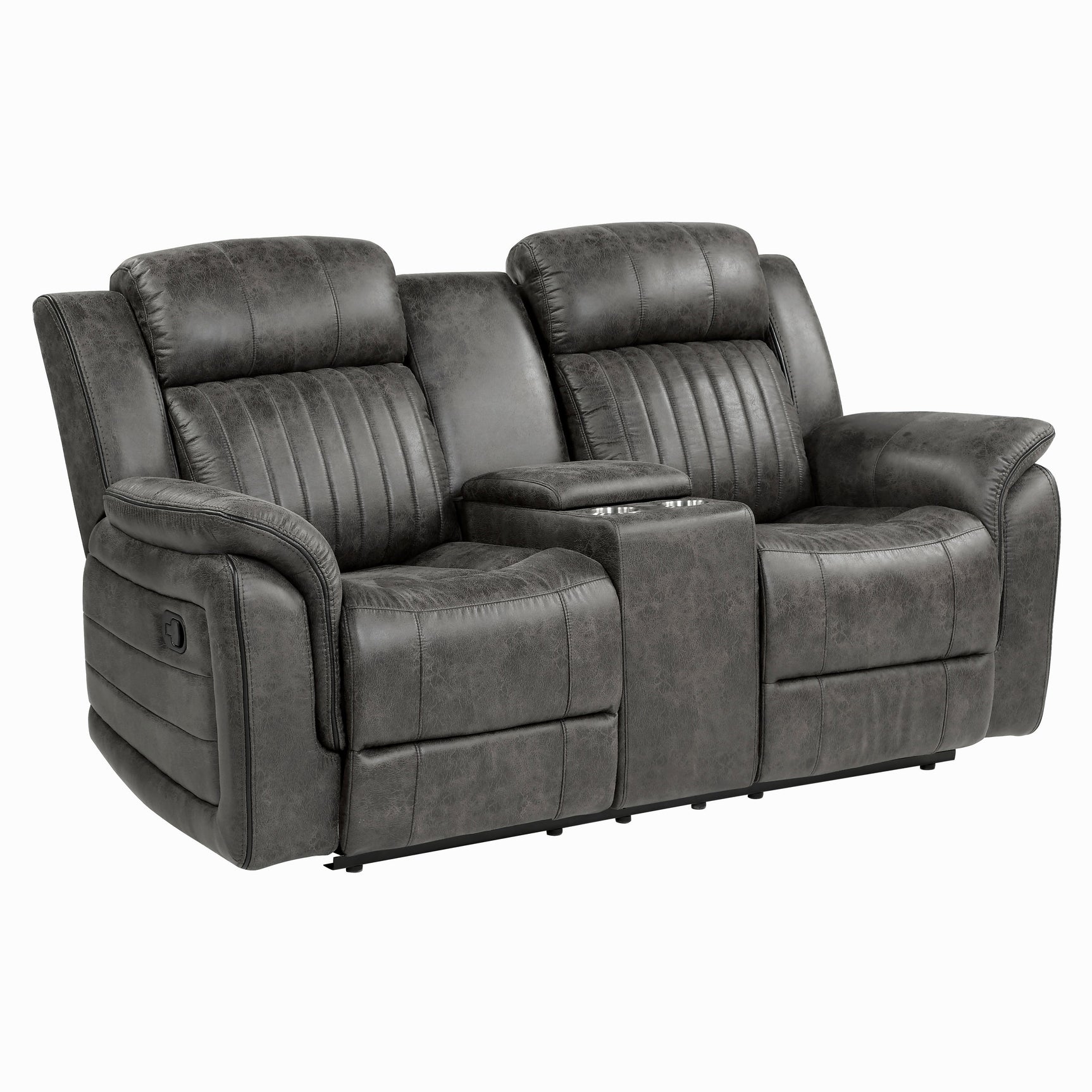 Centeroak Brown Double Reclining Loveseat - Ornate Home