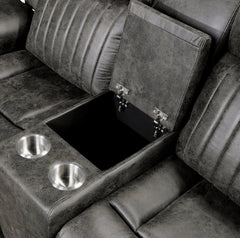 Centeroak Brown Double Reclining Loveseat - Ornate Home