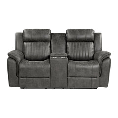 Centeroak Brown Double Reclining Loveseat - Ornate Home