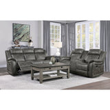 Centeroak Brown Double Reclining Loveseat - Ornate Home