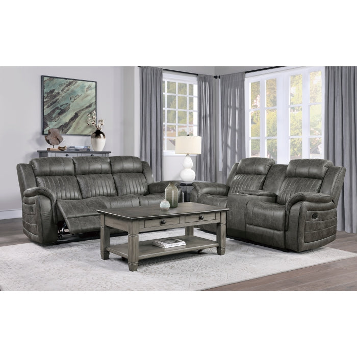 Centeroak Brown Double Reclining Loveseat - Ornate Home
