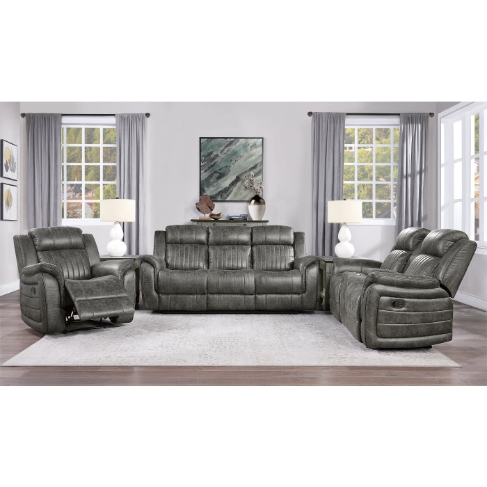 Centeroak Brown Double Reclining Loveseat - Ornate Home
