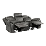 Centeroak Brown Double Reclining Sofa - Ornate Home