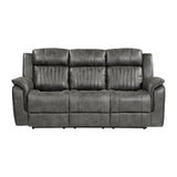 Centeroak Brown Double Reclining Sofa - Ornate Home