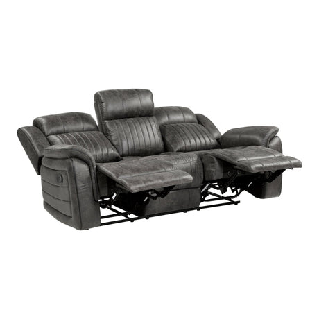 Centeroak Brown Double Reclining Sofa - Ornate Home
