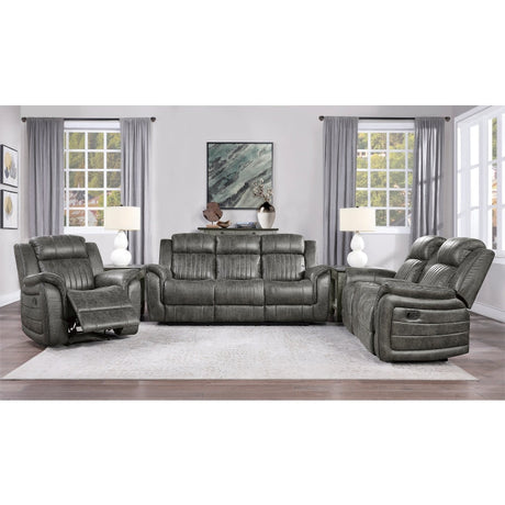 Centeroak Brown Double Reclining Sofa - Ornate Home