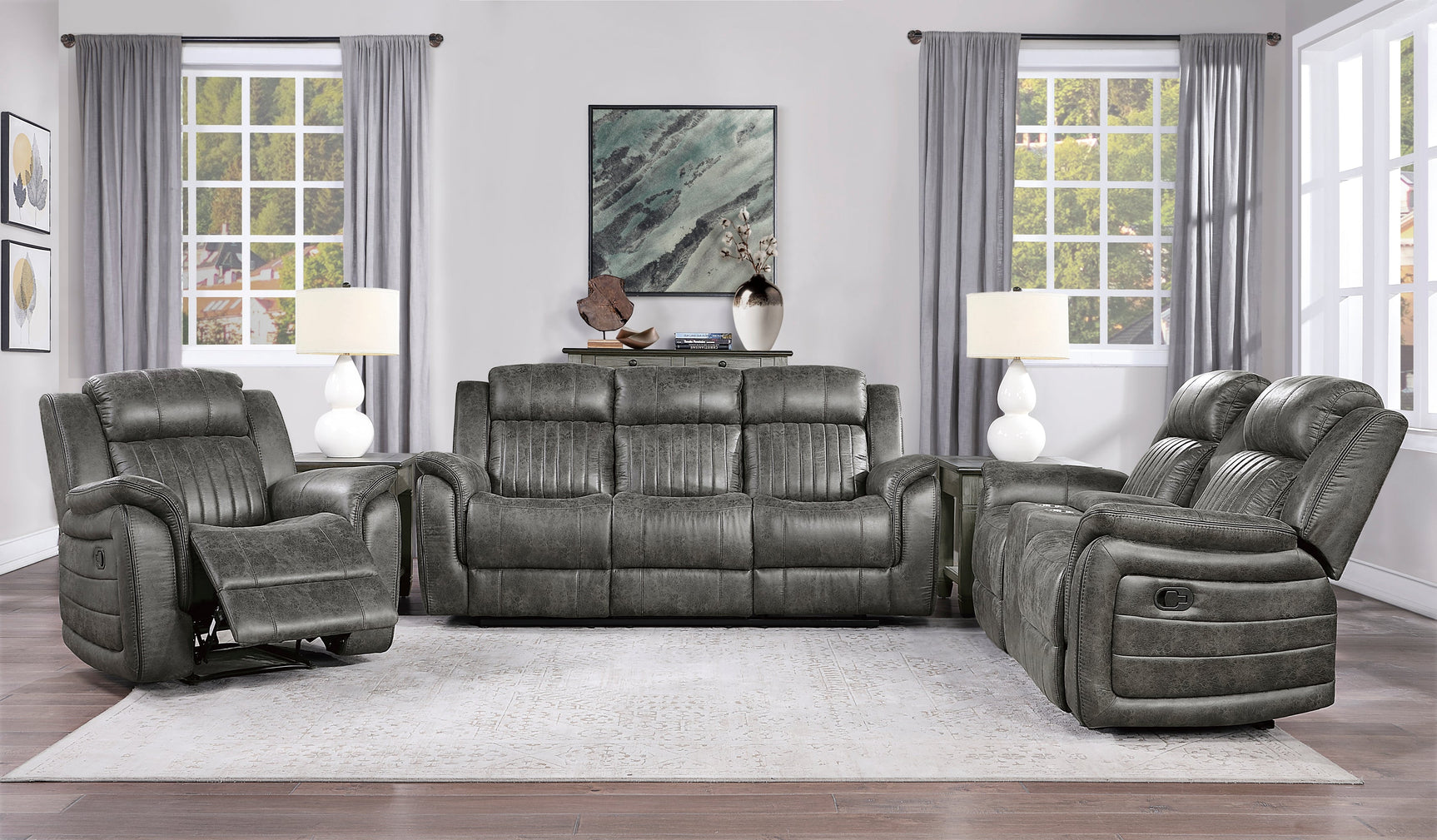 Centeroak Brown Reclining Chair - Ornate Home