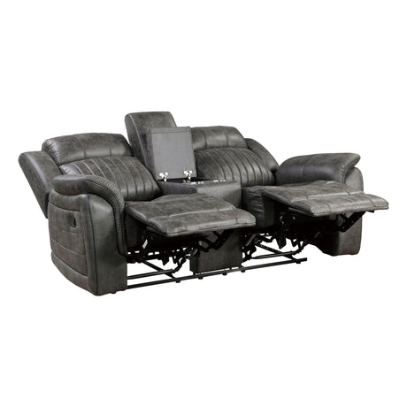 Centeroak Brownish Gray Sofa & Loveseat - Ornate Home