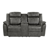 Centeroak Brownish Gray Sofa & Loveseat - Ornate Home