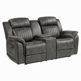 Centeroak Brownish Gray Sofa & Loveseat - Ornate Home