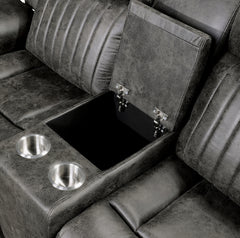 Centeroak Brownish Gray Sofa & Loveseat - Ornate Home