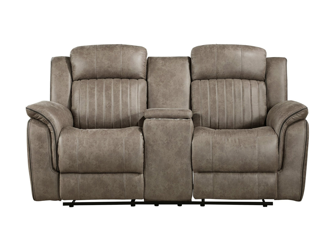 Centeroak Sandy Brown Double Reclining Loveseat - Ornate Home