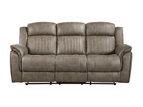 Centeroak Sandy Brown Double Reclining Sofa - Ornate Home