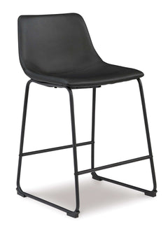 Centiar Black Counter Height Chair (Set of 2) - Ornate Home